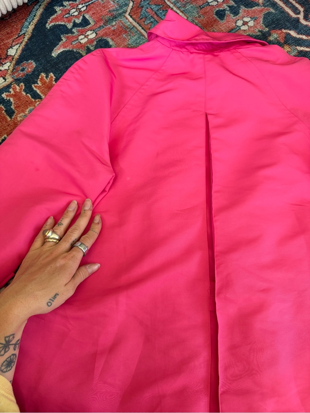 Ralph Lauren pink cropped trench coat jacket petite - Picture 9 of 9